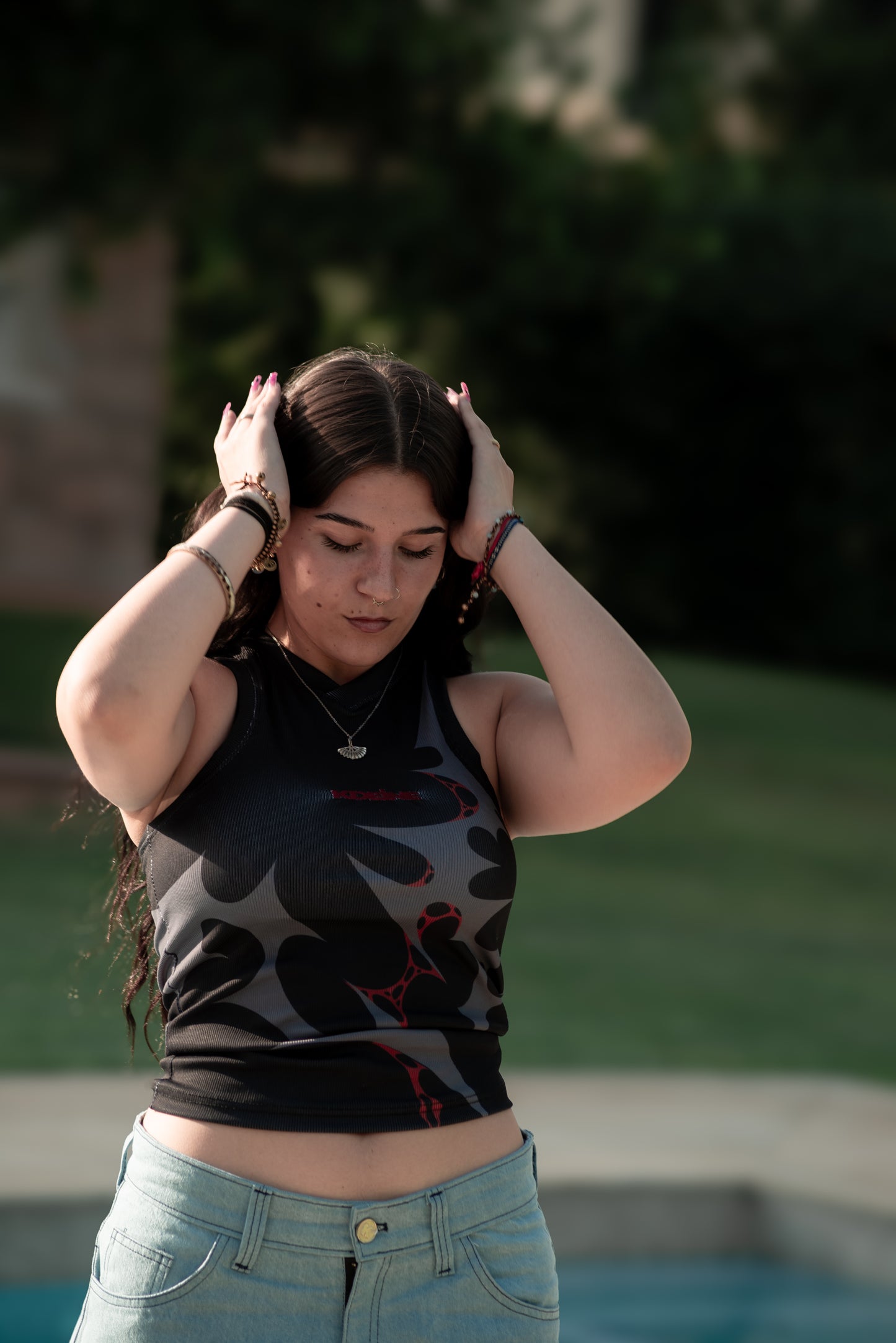 Bloody Tank Top Negro