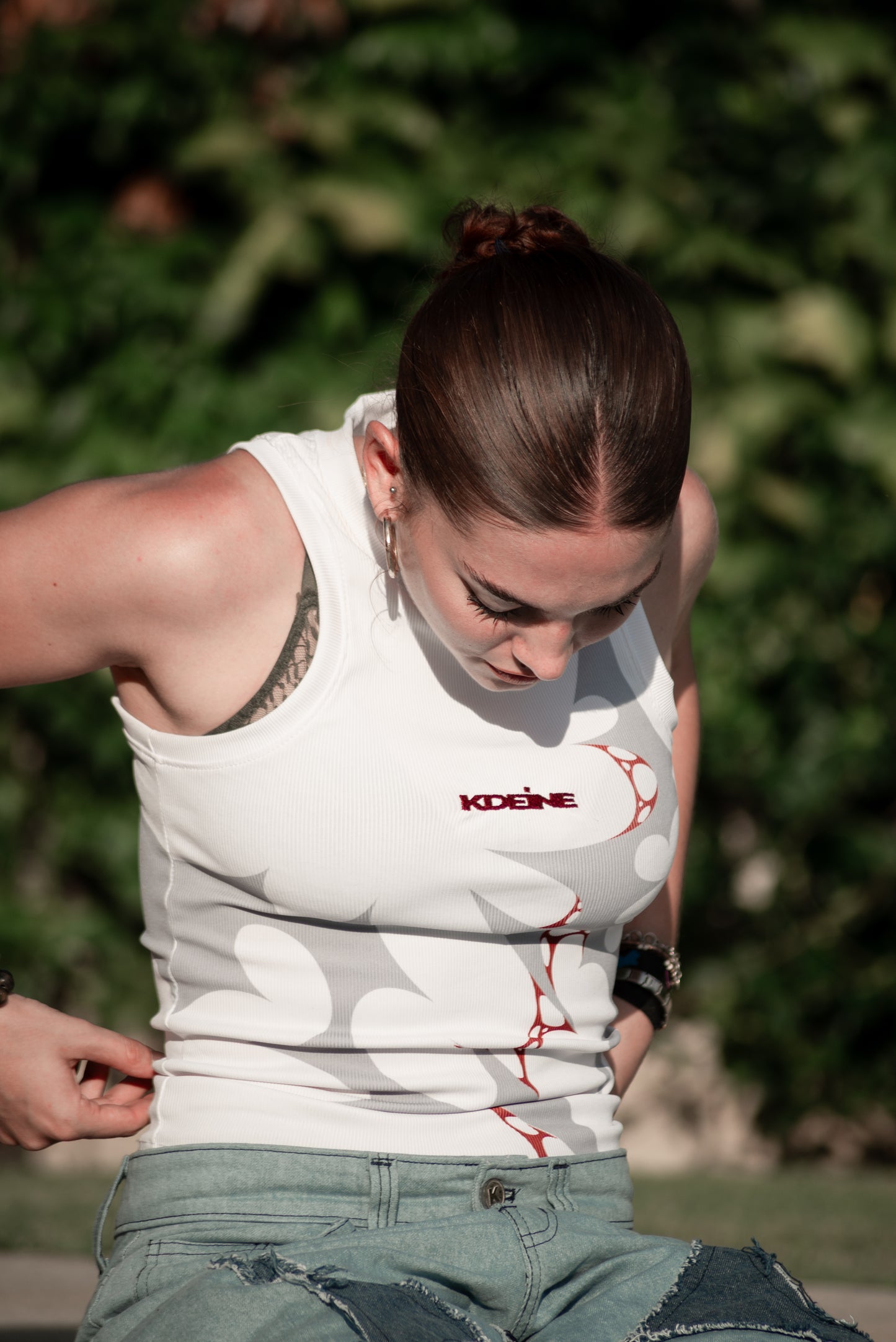 Bloody Tank Top Blanco